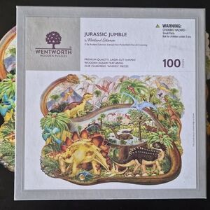 Jurassic Jumble 100-Piece Wooden Puzzle - Multicolor